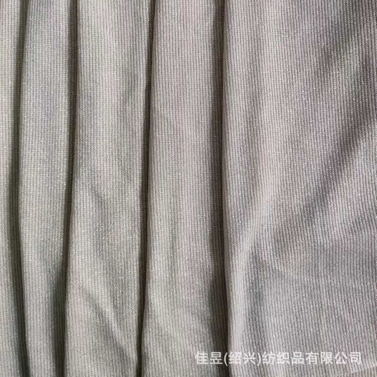 针织布 2*2罗纹 银丝罗纹布 弹力银丝罗纹 时尚针织布