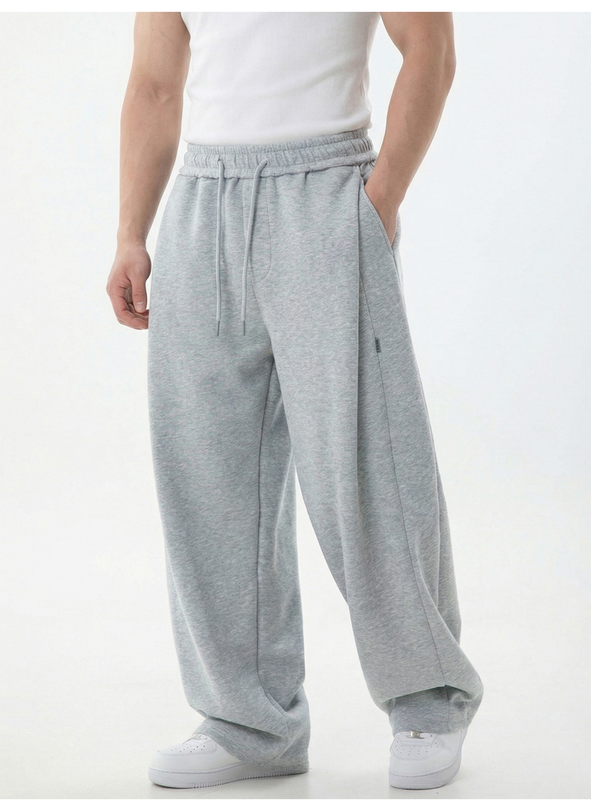 ​​Men's Casual Jogger Pants With 3d Tapered Cut & Drawstring - Lightweight Polyester Lounge Pants For Spring/Summer​​_voghion.com