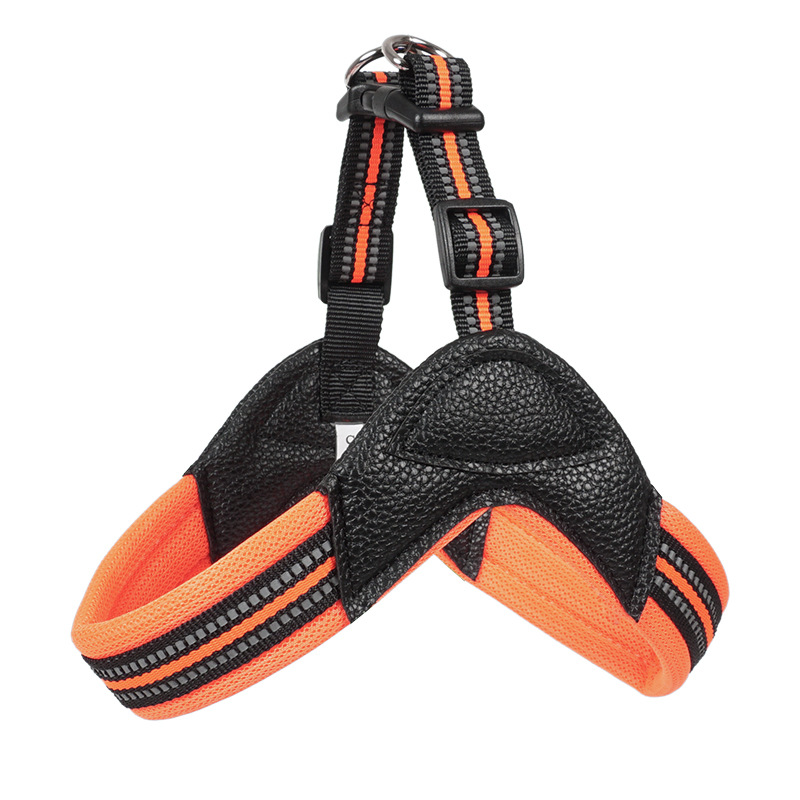 Nueva correa para el pecho para perros transfronteriza, seda reflectante simple, correa para perros domésticos medianos y grandes, al por mayor