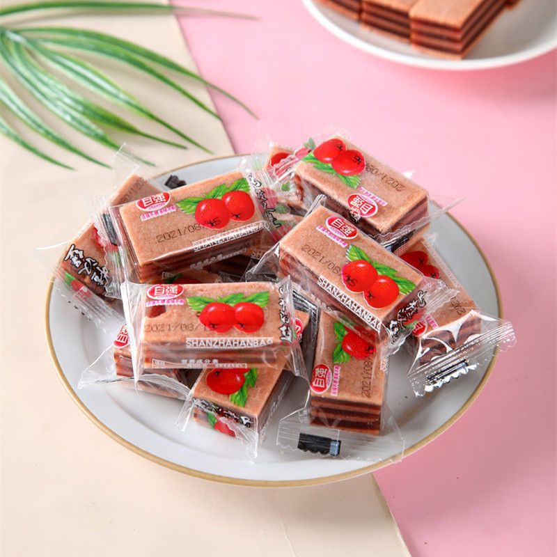 山楂汉堡小包装散装山楂片夹心果丹皮独立包装山楂条山楂卷实惠装