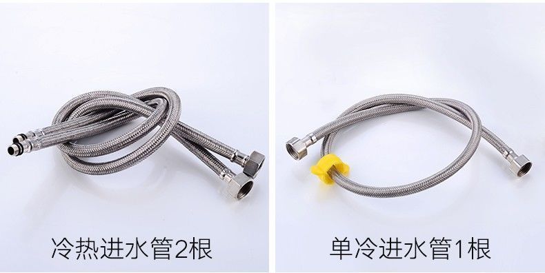 The 304 stainless steel kitchen hot and cold water faucet, single cold washing basin and sink can be rotated undefined