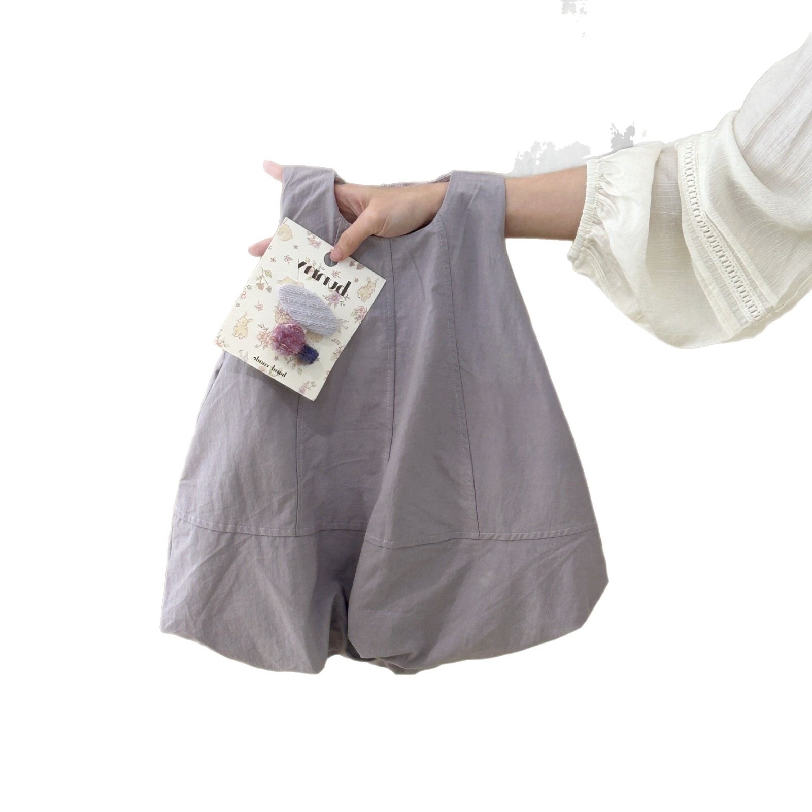 Falda de chaleco sin mangas coreana de siete niñas de limón salado 2025 verano nuevo estilo vestido de diseño de niña