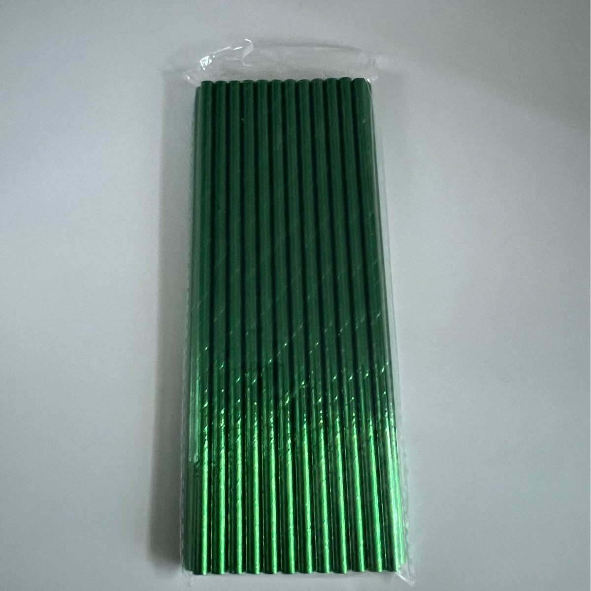 Paja de papel degradable desechable película de color paja de papel de oro fiesta pastelería decoración bebida paja