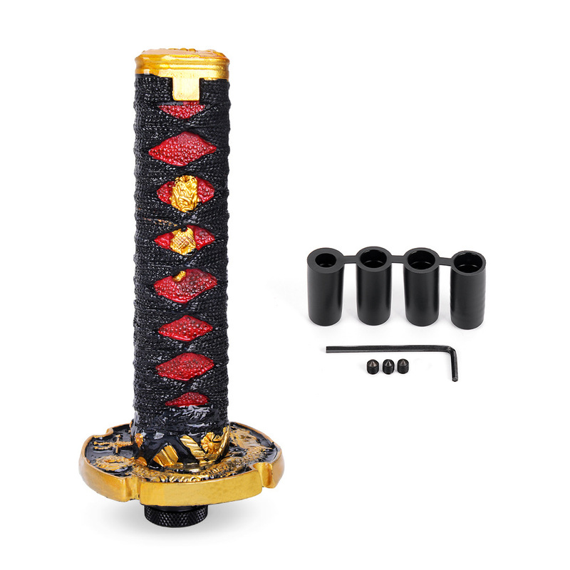 Cross-Border Car Modification Accessories Samurai Sword Gear Shift Knob Handle Automatic Gear Shift Lever Decoration Items