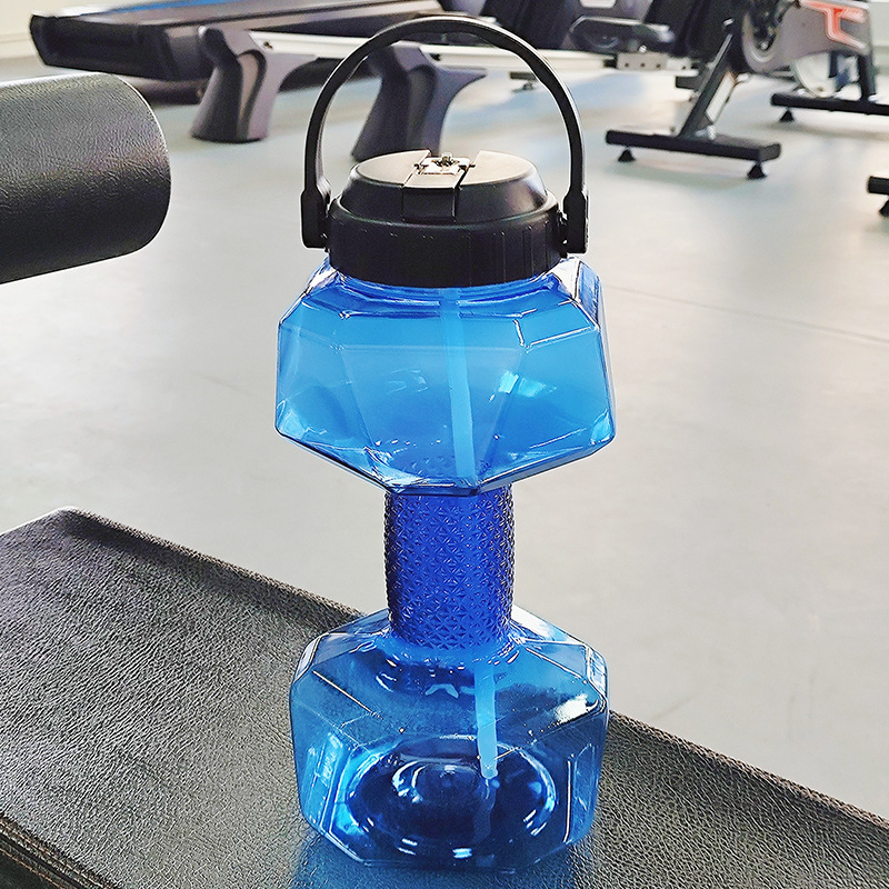 Creativo mancuerna de fitness hervidor de agua de llenado de agua con mancuernas taza de agua portátil de inyección de agua mancuerna de plástico olla brazo entrenamiento muscular equipo de la aptitud