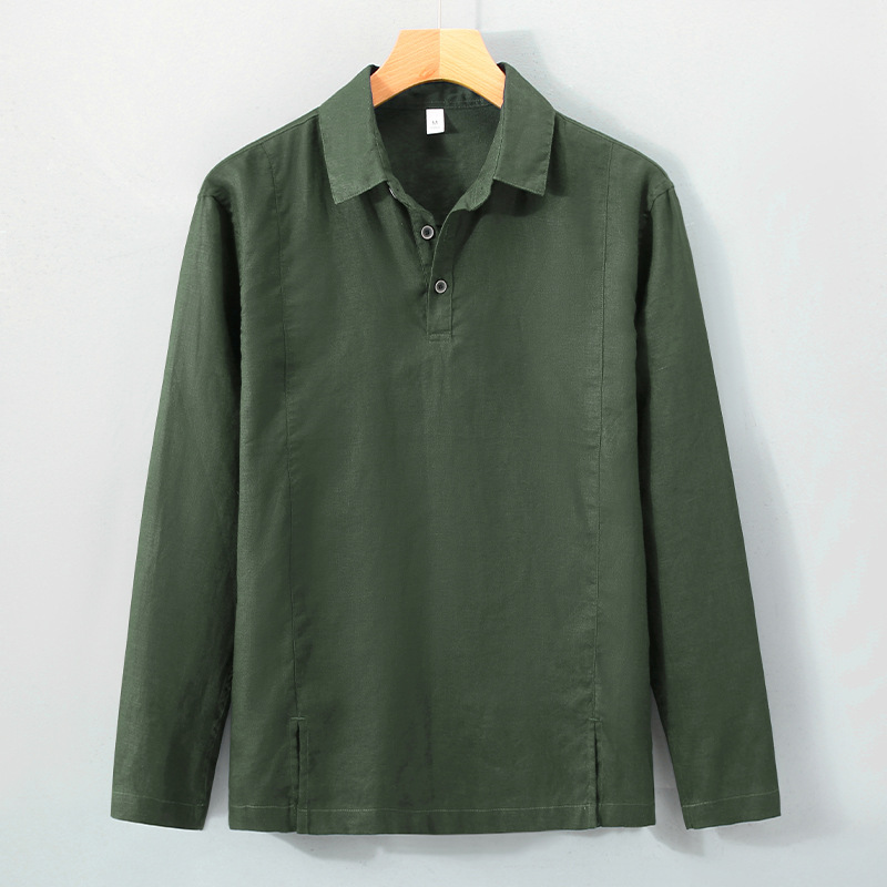 Trousers, shirt, thin long-sleeve, Chinese style, loose fit, city style 3