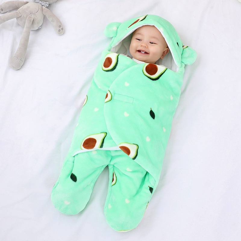 Edredón edredón de bebé recién nacido Otoño e Invierno manta engrosada edredón de franela recién nacido entrega de una pieza transfronteriza