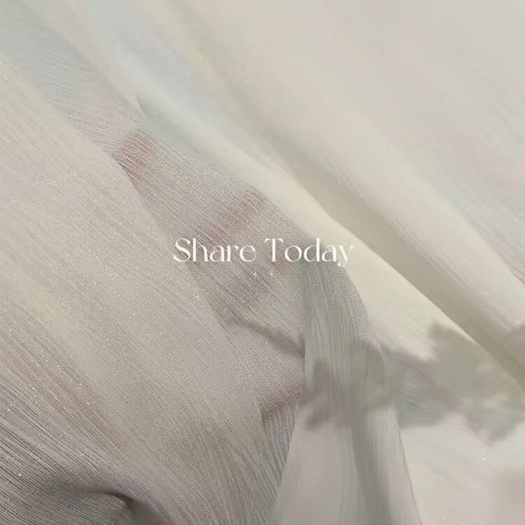 Window Screen Moonlight Gauze Corrugated Texture Texture Living Room Bedroom Balcony High-End Modern Cream Style Light Luxury White Gauze