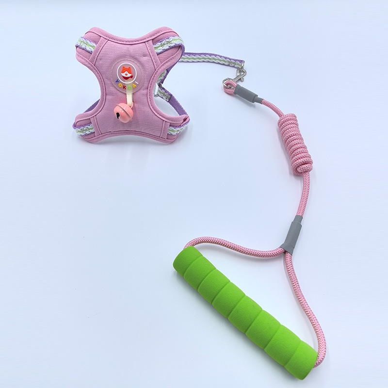 宠物牵引绳铃铛胸背带外出遛狗绳遛猫绳宠物用品批发牵引绳子|undefined