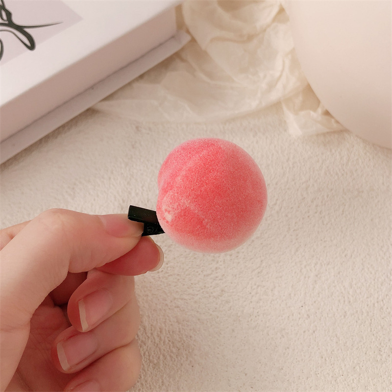 女性用模擬フルーツヘアピン、クリエイティブなヘアクリップ、カモノハシクリップ、面白い額サイド前髪クリップ、ヘッドバンド|undefined