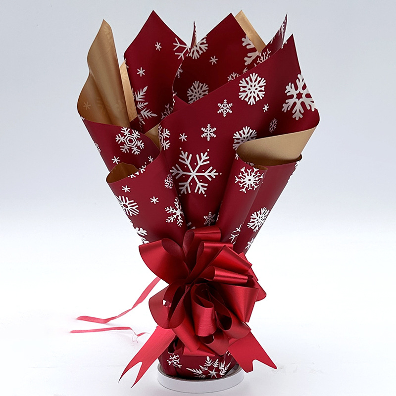 Navidad impermeable fruta regalo ramo floral papel de embalaje de Nochebuena regalos serie de regalos materiales DIY image 11