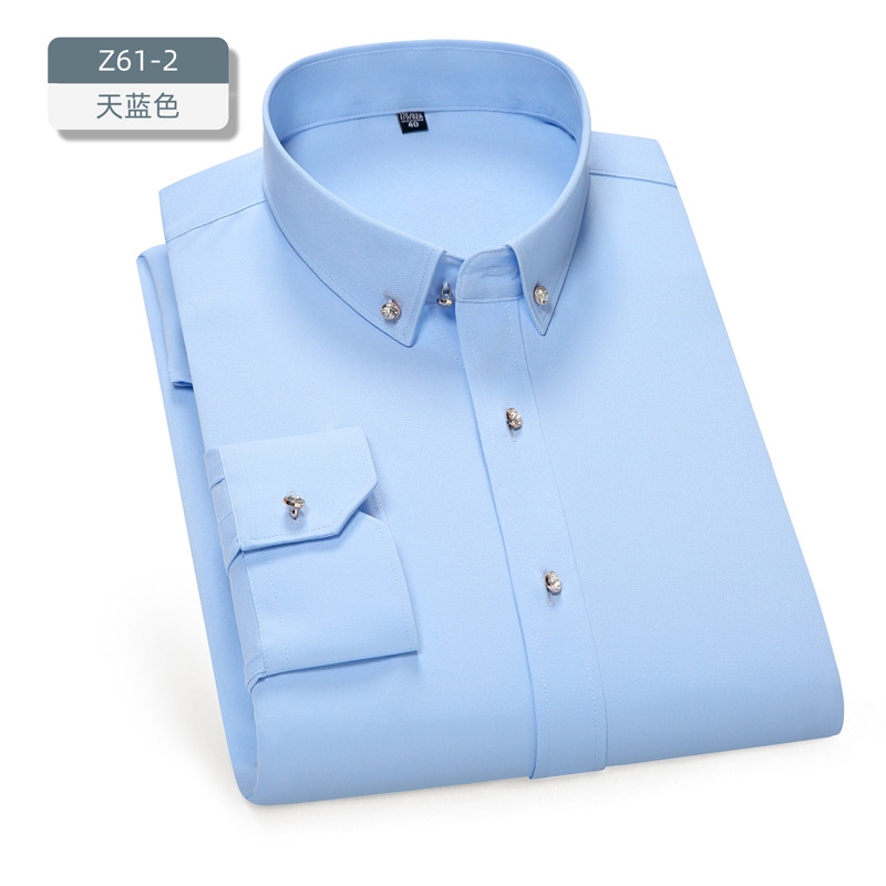 Camisas de novio y padrinos de boda para hombre, estilo coreano, con botones de diamante, manga larga, corte ajustado, colores brillantes, ropa para hombre, camisas para bar y discoteca. image 10