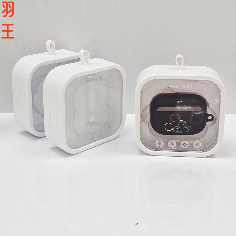 Cross-border Hot Sale AirPodsPro Wireless Bluetooth Headset Silicone Protective Case Packaging Box Earphone Case Neutral Packaging