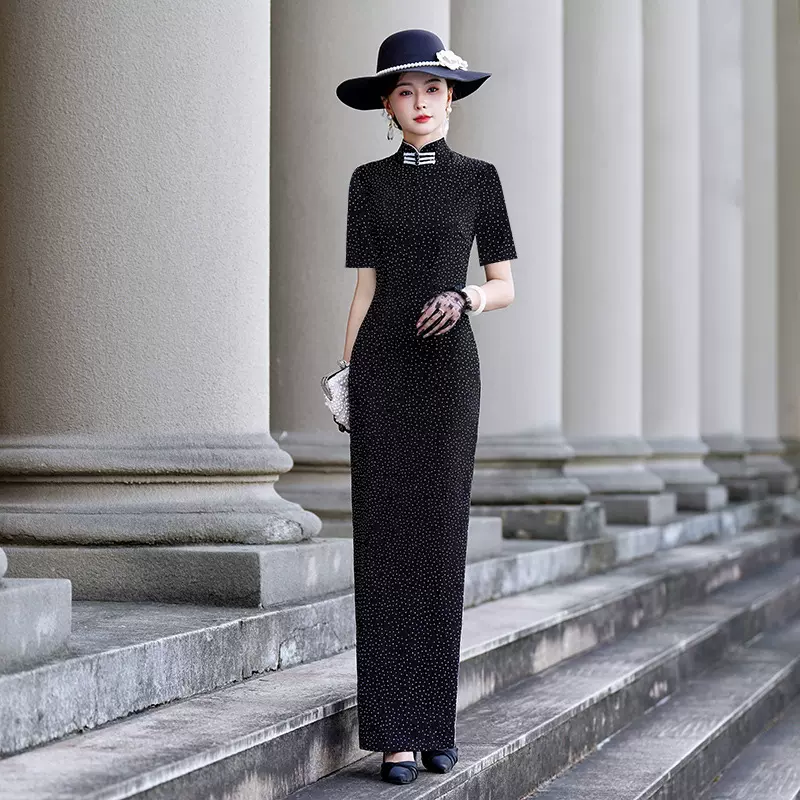老上海旗袍复古民国风优雅女2026新款春季日常显瘦年会高档旗袍