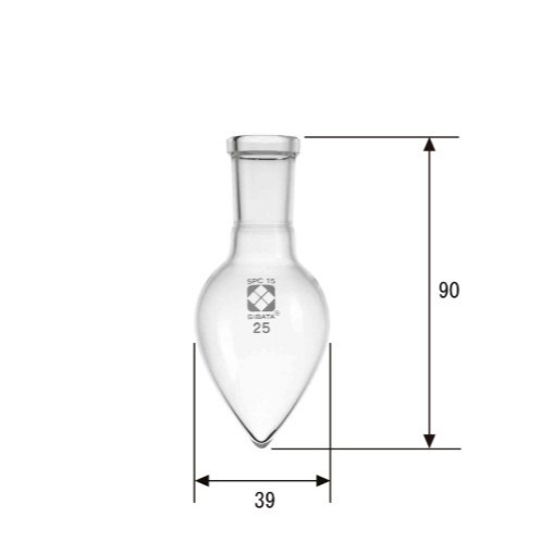 SIBATA柴田科学 SPC 梨形烧瓶 SPC-15 10mL 030130-1510