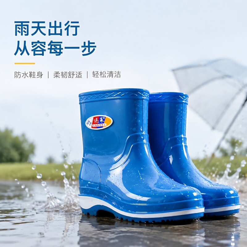 Rain Boots Women's Low Non-slip Rain Boots Short Water Boots Single-layer Shoes Non-velvet Fashion Work Shoes Kitchen Waterproof Labor Protection Shoes Rain Boots Women's Low Non-slip Rain Boots Short Water Boots Single-layer Shoes Non-velvet Fashion Work Shoes Kitchen Waterproof Labor Protection Shoes