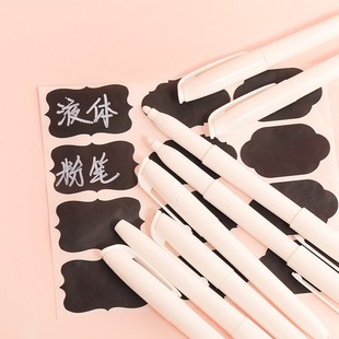 Cross-Border Wholesale Erasable Blackboard Pen Light Board Acrylic Board Universal Dust-Free Liquid Chalk Blackboard Sticker Special Pen