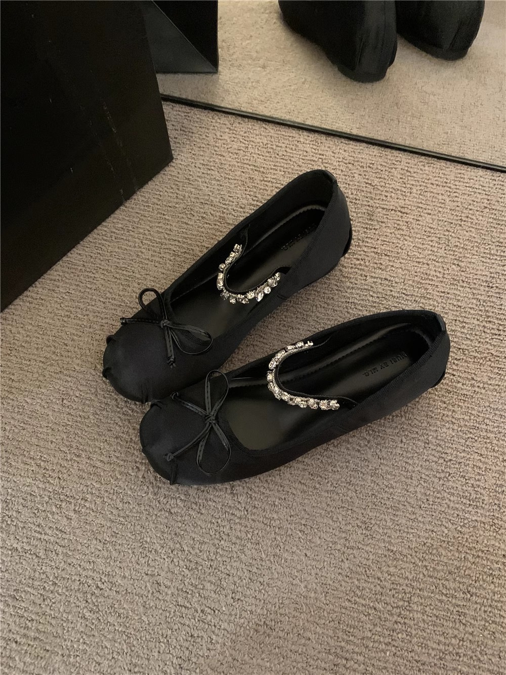Zapatos de baile, bailarinas rosas con cuña oculta para mujer, nuevo estilo francés 2024, zapatos de noche Mary Jane suaves para primavera y otoño._voghion.com