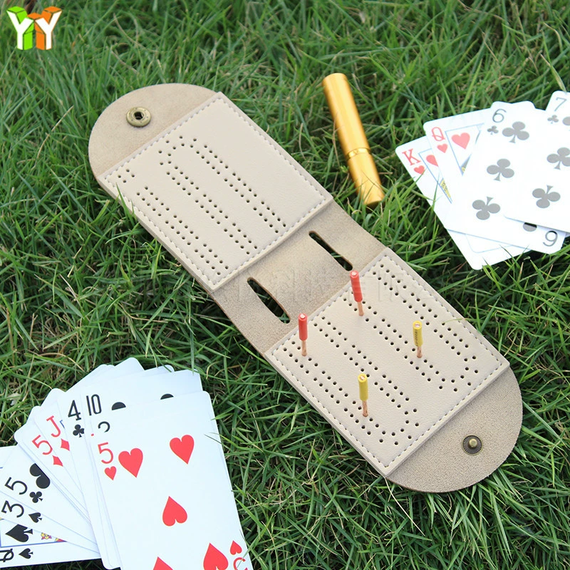 Настольная игра Табло для хранения карт Cribbage Складной стол для карт Scorebook