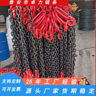 Chain sling single-legged four-legged G80 high-strength manganese steel stainless steel industrial chain lifting chain sling