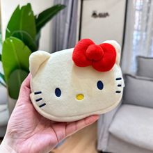 可爱卡通Hellokitty 小白萌狗毛绒化妆包收纳包杂物包整理袋笔袋