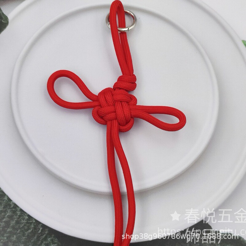 吉祥中国结包包挂件手机挂绳手工编绳中国风手机壳钥匙扣挂饰|undefined