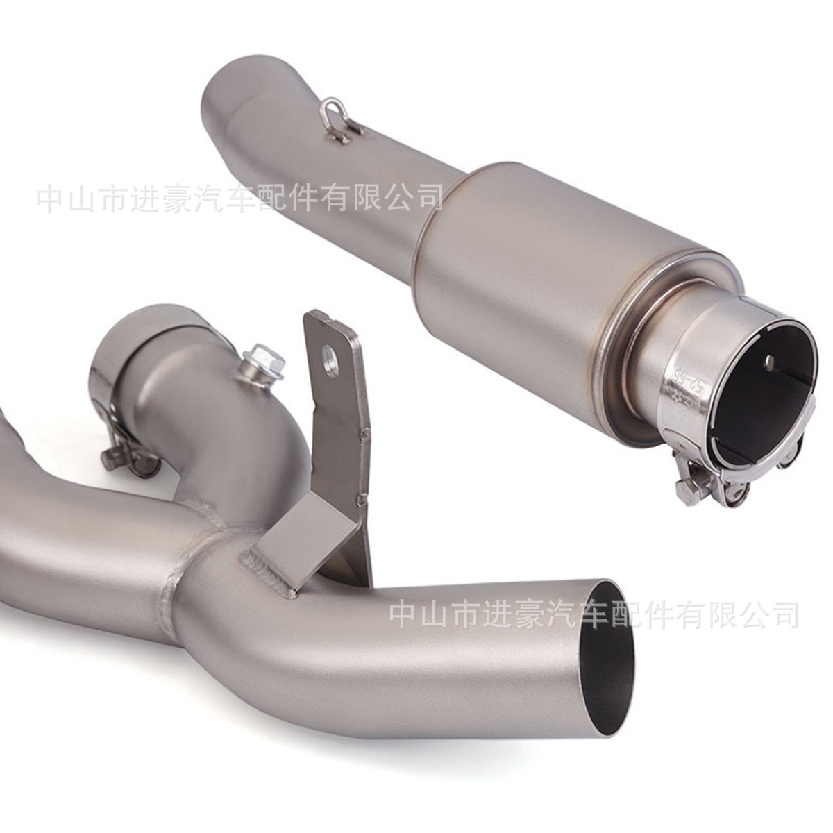 Motorcycle Modified Yamaha R1 Mid-Section 15-21/Separate Type - with Back Pressure Drum, Stainless Steel, Factory Direct Sale