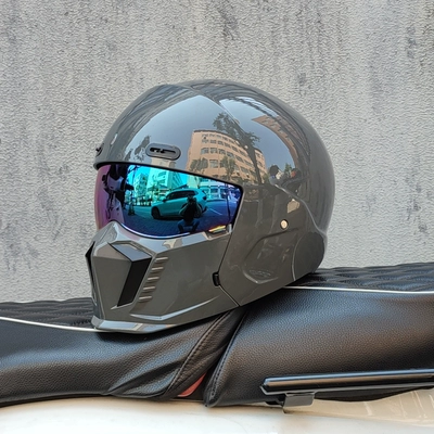 Motosiklet dəbilqələri – Men and Women, Scorpion Helmet Combination - m-cement-gray-color-plated