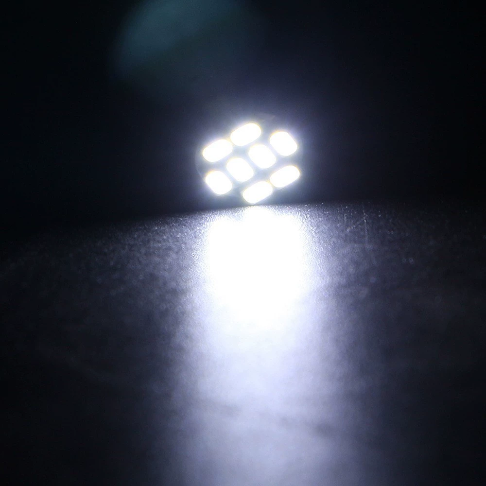 Плата с автомобильными светодиодами 12V T10 8 SMD 1206 — светодиод для номерного знака T10