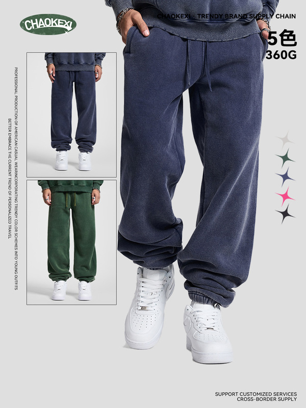CKX秋冬新品360g高品质加绒休闲男长裤街头潮牌宽松束脚裤男卫裤3|undefined