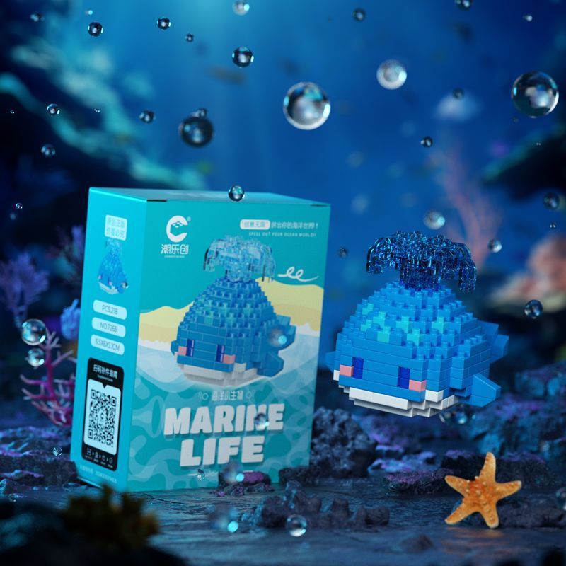 Ballena azul 218 gránulos (cajas de color)