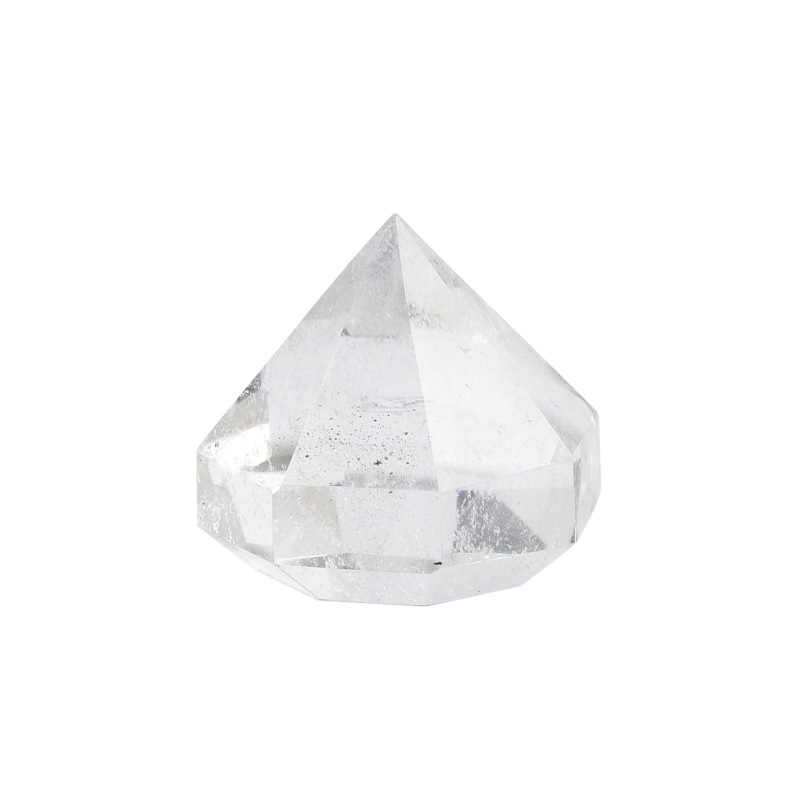 天然白水晶金字塔水晶摆件原石打磨水晶工艺品桌面摆件现货批发|undefined
