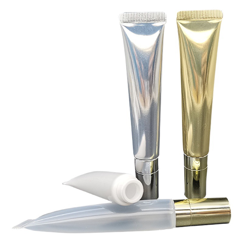 En stock manguera cosmética 10ml15ml20mlg crema de ojos esencia leche oro plata aleación zinc cerámica/cabeza eléctrica