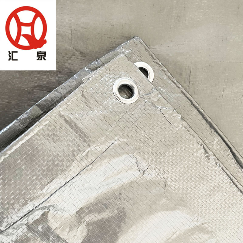 厂家直销160克加厚耐磨pe防水布 货车养殖工程聚乙烯蓝桔防水雨布