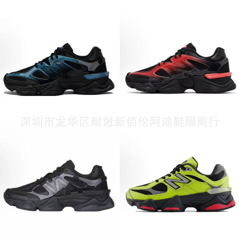 Foreign Trade Cross-Border New Nb9060 High-Quality Gradient Tpu Glossy Versatile Low-Top Casual Retro Sports Shoes 36-47