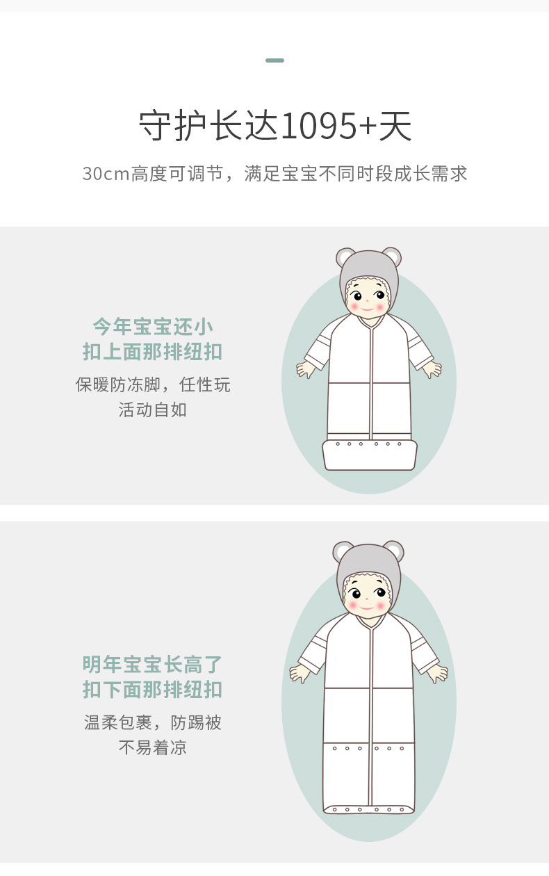 2020 New style children's warm sleeping bag thickened cartoon children's warm printing manufacturer custom wholesale sleeping clothes detail image 5