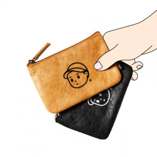 [2393 people] Dongdaemun DuPont Paper Washable Kraft Paper Zipper Coin Purse Simple Short Wholesale