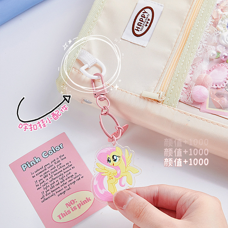 Cuaderno de cuentas de alto valor facial inswind a5 diario de chicas de secundaria secundaria cubierta de bolsas de dolor diy engrosado libro de cuentas de mano plegable