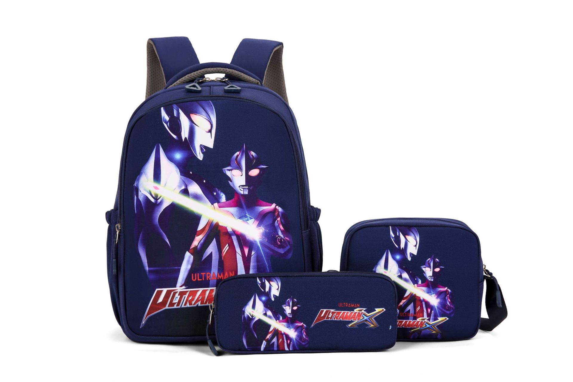 Tres piezas set Koolomi mujer mochila para niños kt gato mochila de dibujos animados mochila de estudiantes lindas mochila de gran capacidad