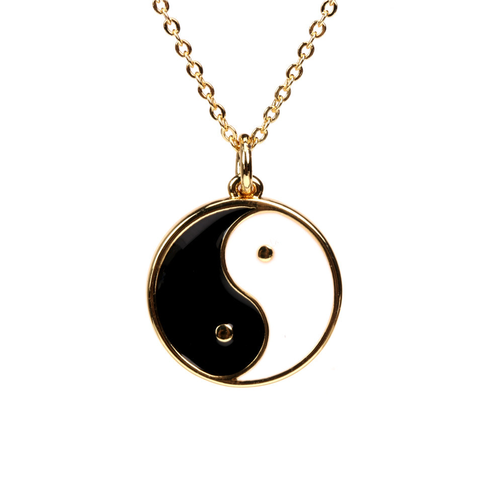 Ensemble De Trois Pièces De Collier Pendentif Tai Chi De Style Chinois Rétro display picture 25