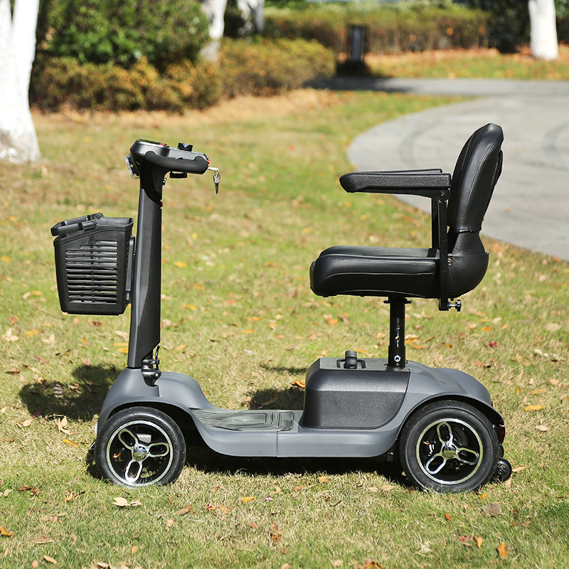 Elderly Mobility Scooter, Four-Wheeled Electric Vehicle for Disabled and Elderly, Small Household Electric Scooter, Low-Speed Folding Electric Vehicle
