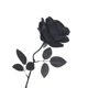 Cross-border Hot Sale Simulation Black Rose Halloween Ghost Festival Dress Fake Flower Gothic Dark Series Flower Material