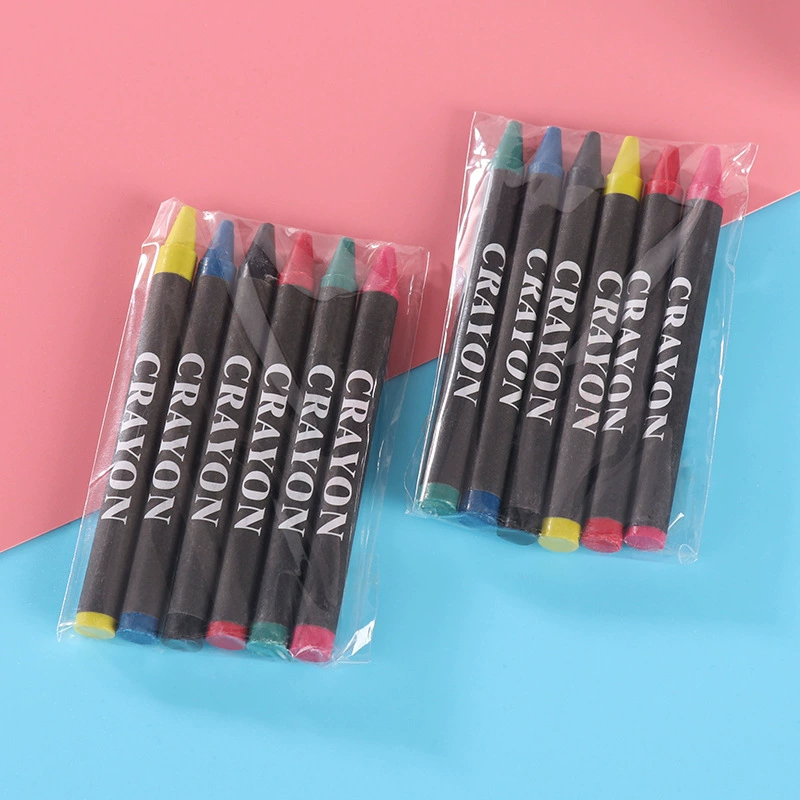Пользовательские OPP детская живопись карандаш 4/6/8 Цвет Граффити кисть масляная живопись палочка шестиугольная монохромная живопись карандашом