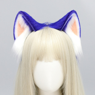 Comic-Con Stage Performance cos Props Blue Sonic Hedgehog Ears Headband KC Headwear Cyber Celebrity Accessories
