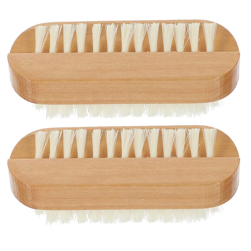 Pp Soft-Bristled Household Small Wooden Brush for Nail Cleaning, Hand and Foot Cleaning Brush, Manicure Brush, Lotus Wood Brush, Portable Hand Cleaning Brush