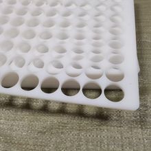 白色PP冲孔板硬塑料洞洞板镂空过滤带孔网板拍浆拉毛拍子pvc隔板