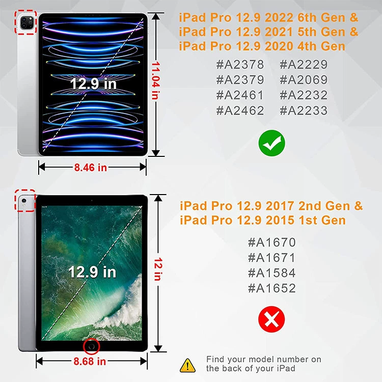IPad 12.9 Прозрачный акриловый набор для планшета 2024 IPAD AIR 6-го, 10.9 Tibetan Smedie PRO11