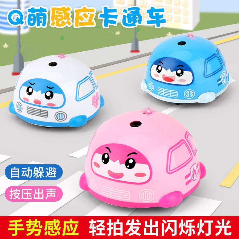 Electric Educational Cartoon Somatosensory Car Intelligent Sensor Obstacle Avoidance Crawling Car for Boys and Girls Gesture Remote Control Kidsren's Toy