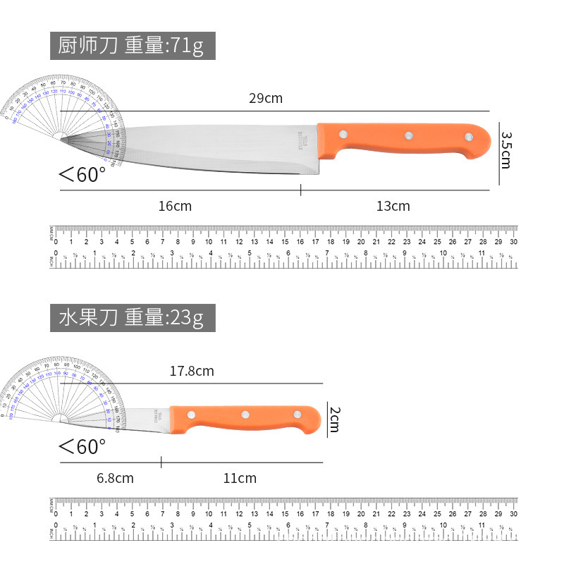 utensilios de cocina cuchillo de frutas cuchillo de plástico de doble cara cuchillo de corte de frutas cuchillo de cocinero cuchillo de planador de melón cuchillo de mesa de verduras en stock al por mayor conjunto de cuchillos