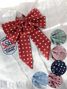 New Fashionable Butterfly Bow Tie Jk Uniform Shirt with Student Sweet and Cute Collar Flower Polka Dot Youth Preppy Style